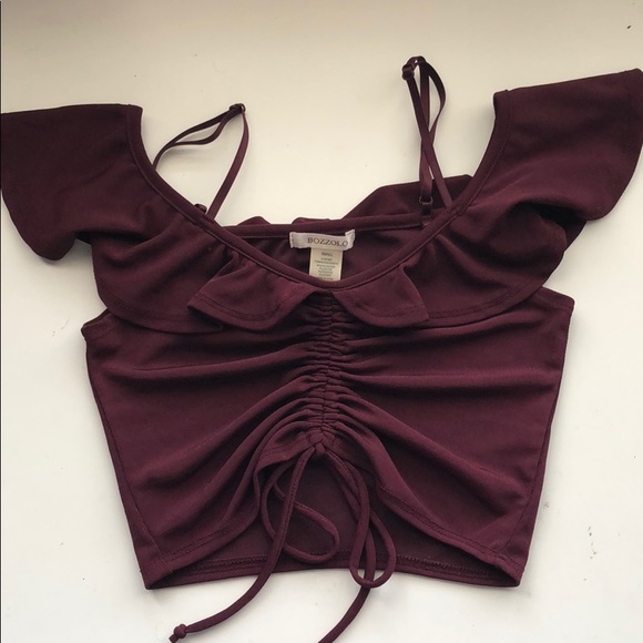 Off Shoulder Crop Top - Picture 3 of 5